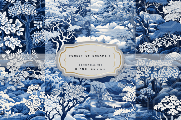 FOREST of DREAMS. Seamless Pattern Pack: A Versatile Design Resource for Creative Projects