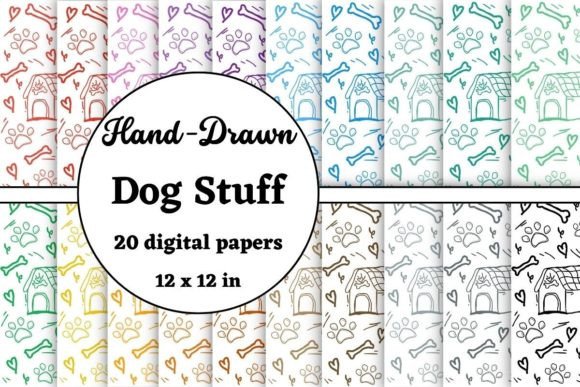 Hand Drawn Dog Stuff Digital Papers: Creative Possibilities for Every Project