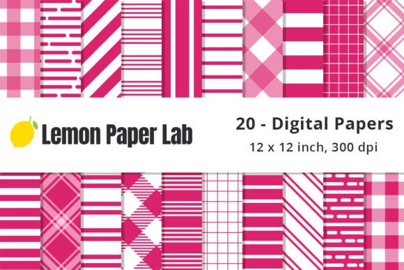 Hot Pink Digital Papers: A Vibrant Addition to Your Creative Projects