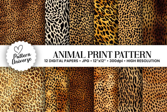 Leopard Print Pattern Digital Papers: A Versatile Resource for Creative Projects