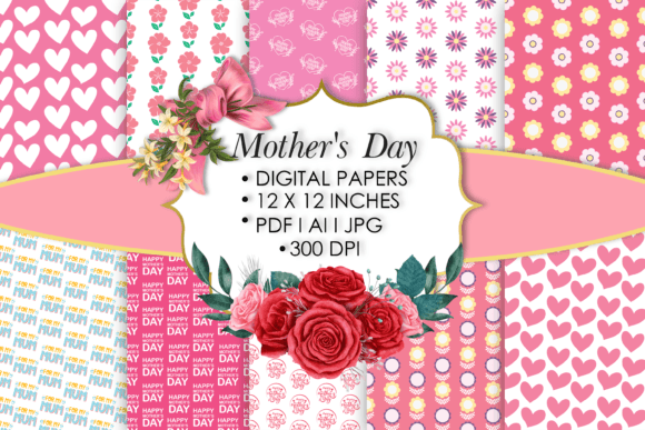 Mother's Day Digital Paper Background: A Thoughtful and Creative Option