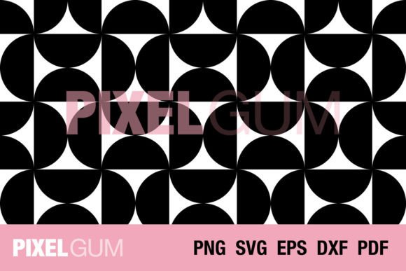 Seamless Half Circle Vector Pattern