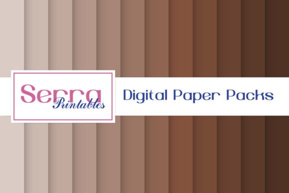 Shades of Brown Digital Paper Pack: A Versatile Resource for Creative Projects