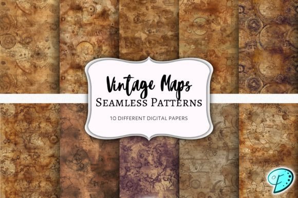 Vintage Maps Seamless Pattern Papers: A Timeless Design Element for Creative Projects
